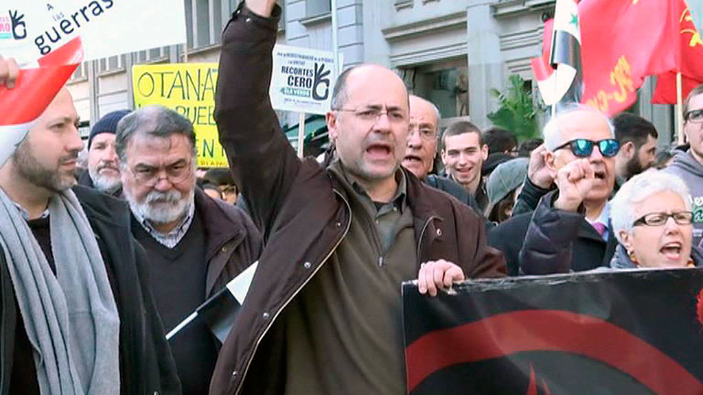 Каталонцы вышли на митинг против империалистических войн