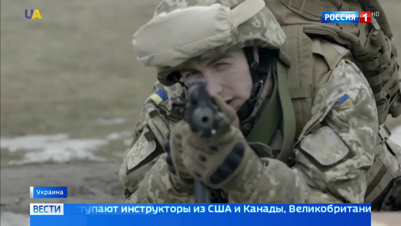 Американцы обучают украинских солдат на бывшем советском полигоне