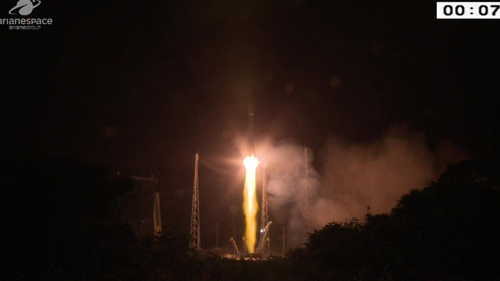 Российский "Союз" стартовал с космодрома Куру