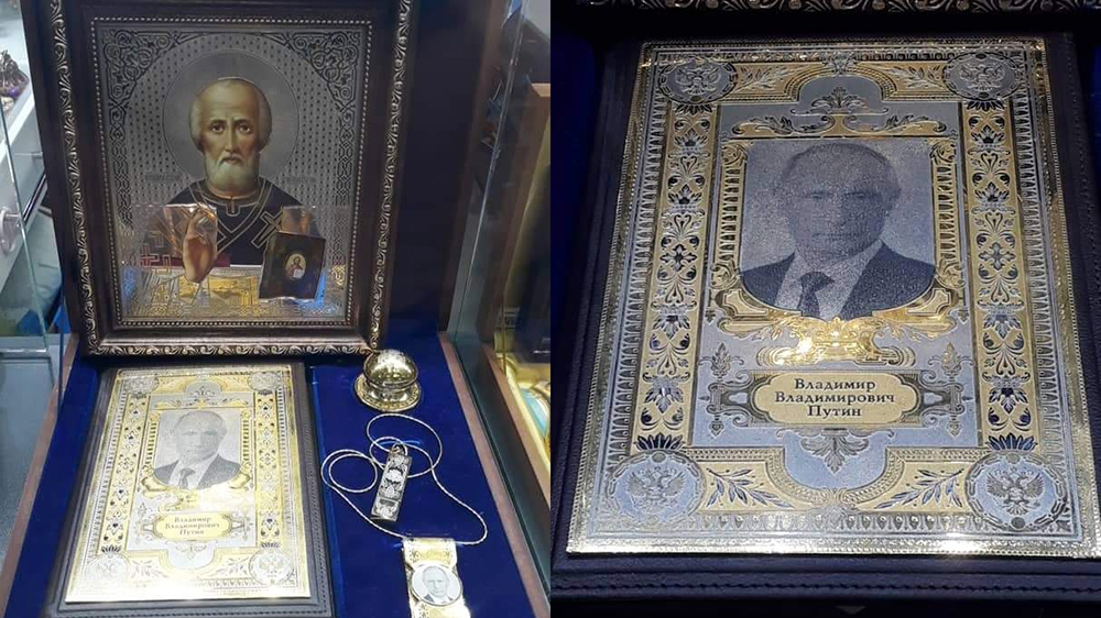 Путин не одобрил "икон" со своим ликом