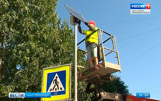 В Петербурге зебры возле школ станут заметнее