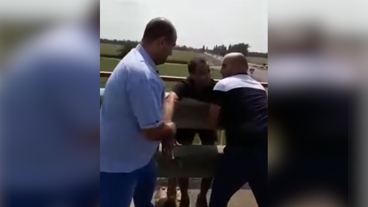 Задержание обвиняемого в убийстве собственного брата попало на видео