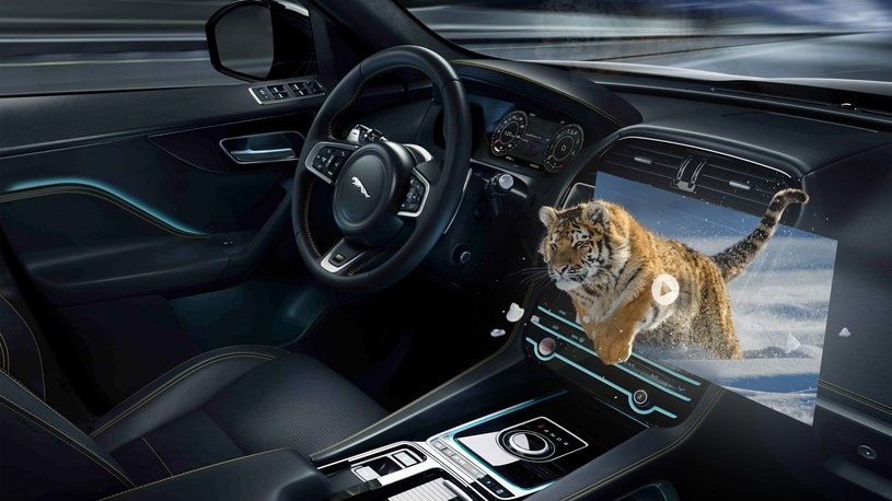У Jaguar появится трехмерный дисплей
