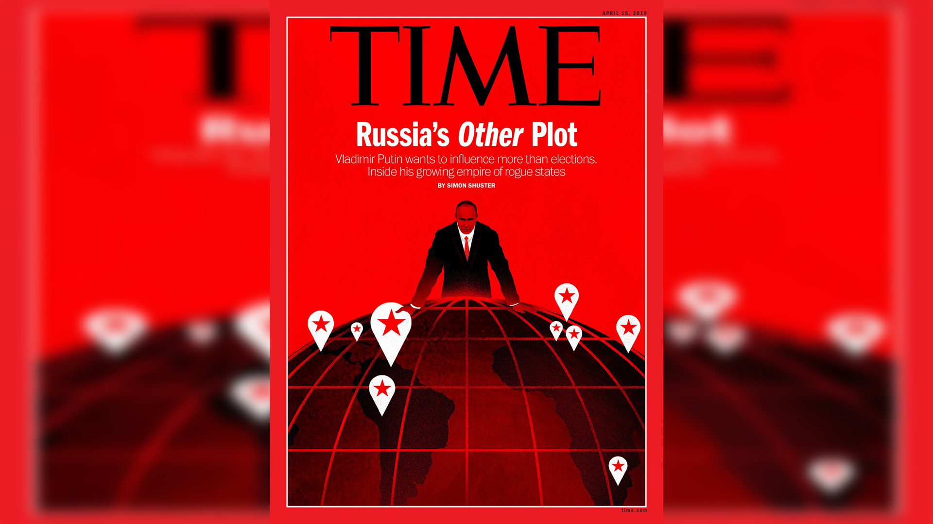 Владимир Путин оказался на обложке журнала Time
