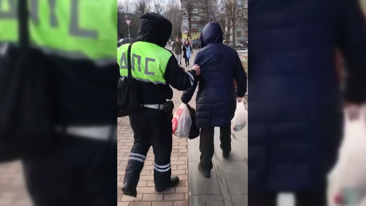 Заступившемуся за пенсионерку перед инспекторами мужчине дали 20 суток ареста