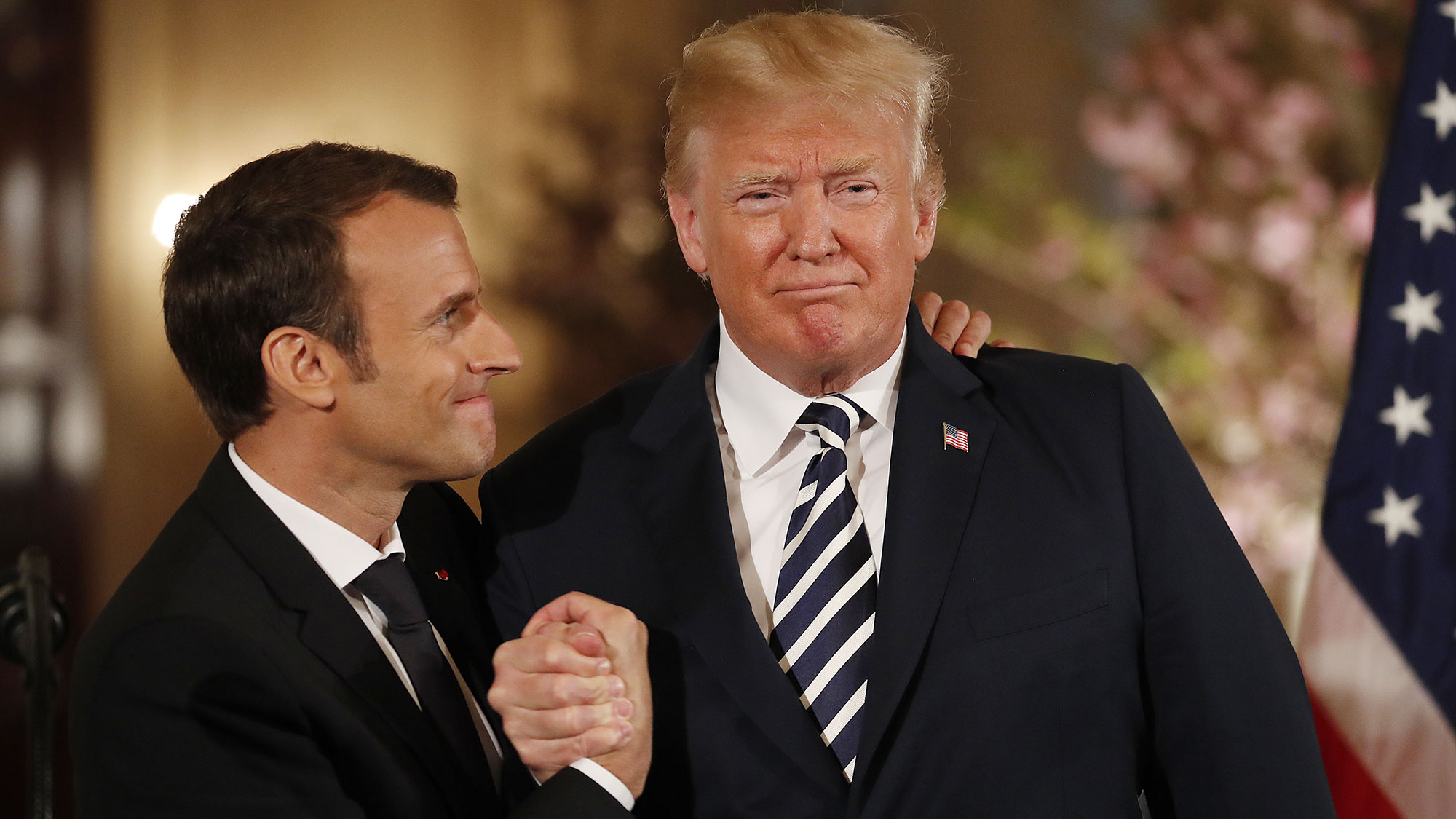 Макрон в гостях у Трампа