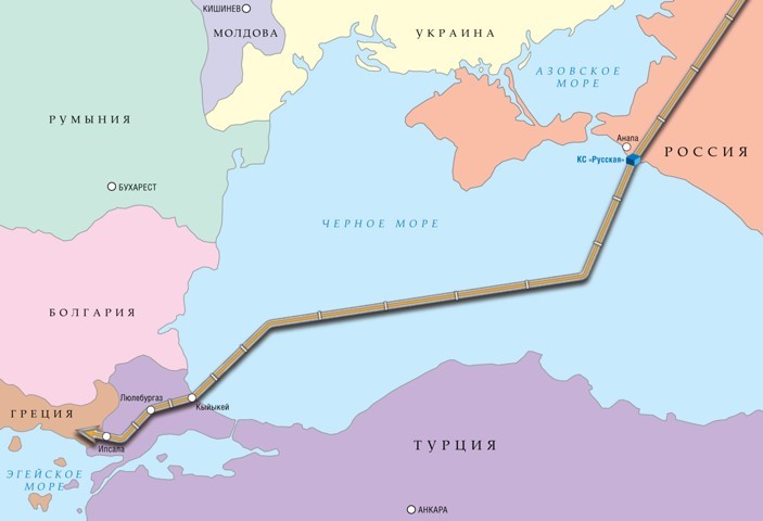 В Турции начали укладку подвода к газопроводу "Турецкий поток"