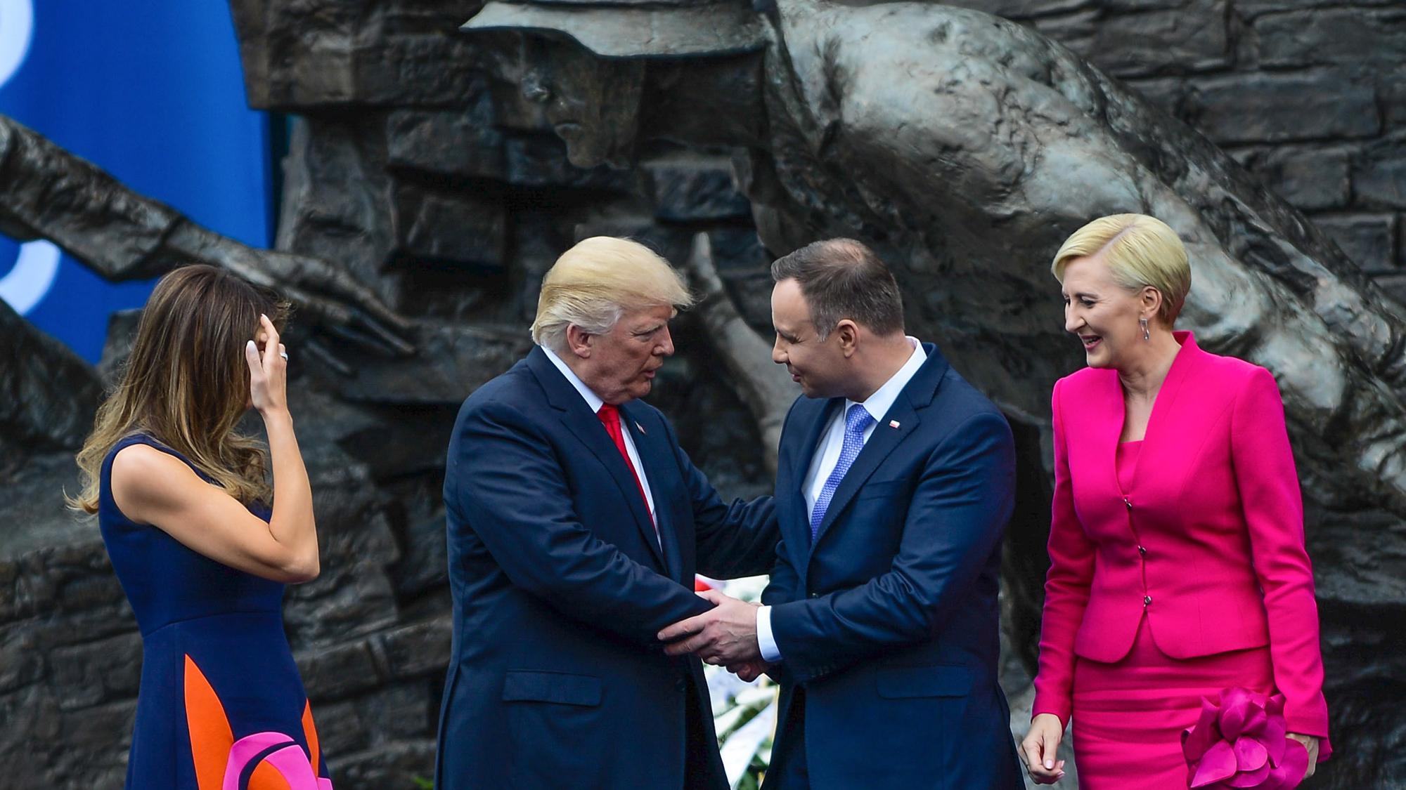 Супруга президента Польши проигнорировала Трампа