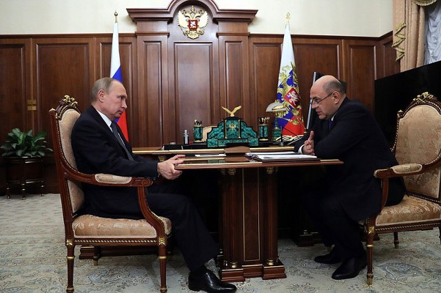 Мишустин Путину: доля ненефтегазовых доходов - 60%