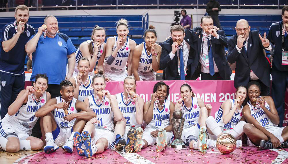 Курское "Динамо" выиграло женскую баскетбольную Евролигу