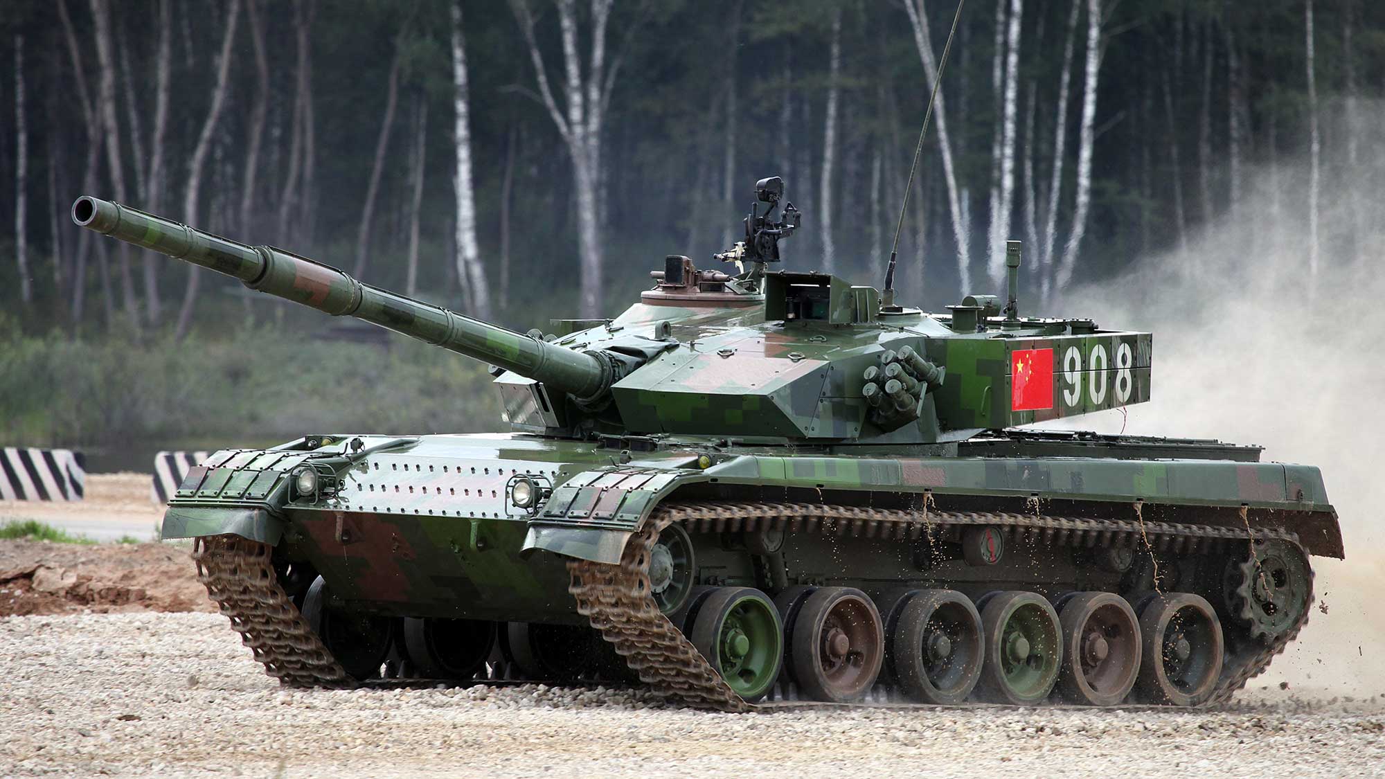Китай модернизировал Т-96 для участия в "Танковом биатлоне"