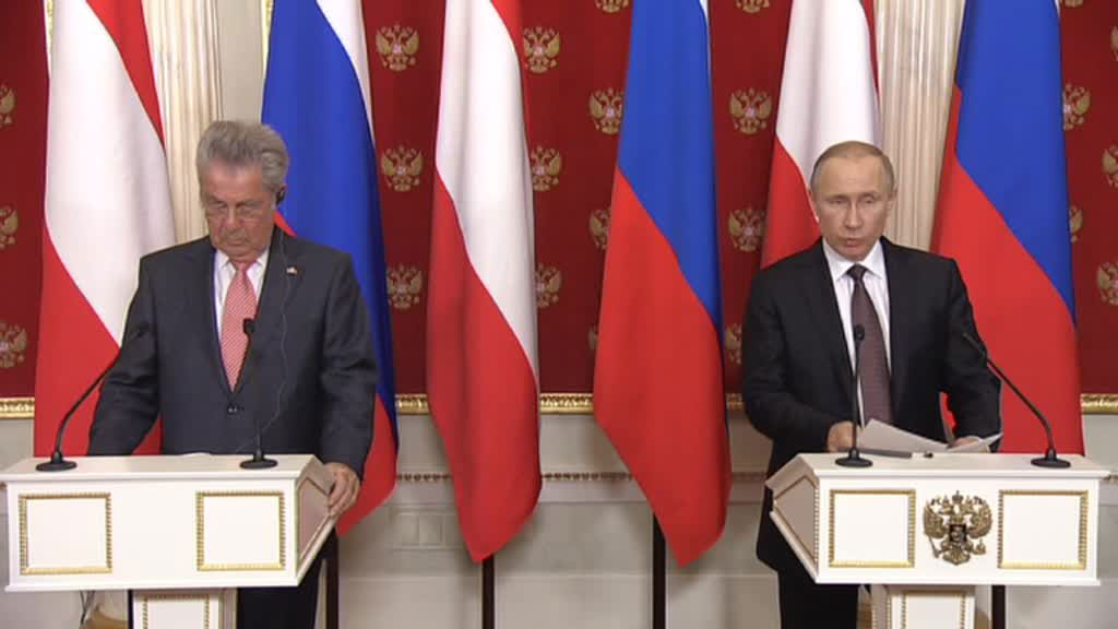 Путин: отношения России и Австрии развиваются, несмотря на трудности