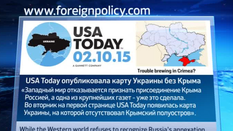 Крупная американская газета исключила Крым из состава Украины