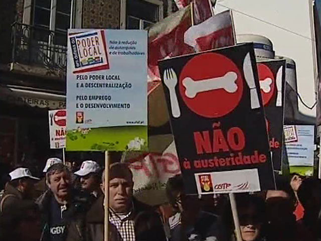 В Лиссабоне прошли массовые протесты