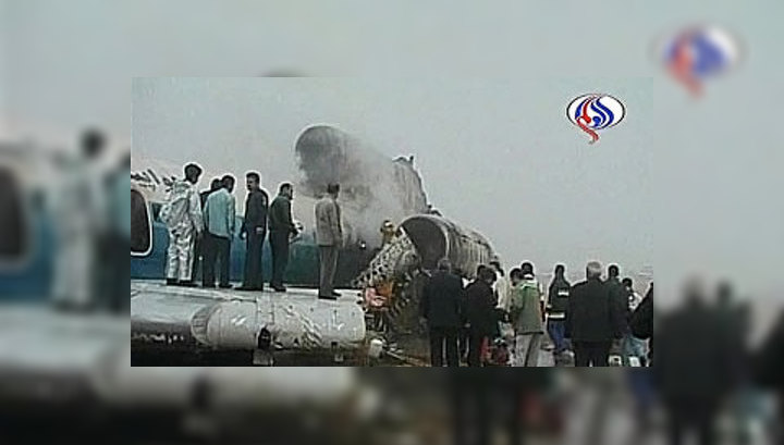 Сгоревший при посадке Ту-154 вел российский экипаж