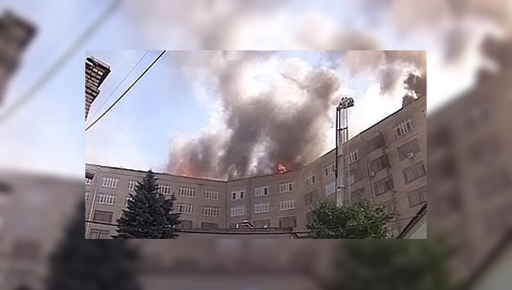 Вертолёты потушили "Алмаз-Антей"
