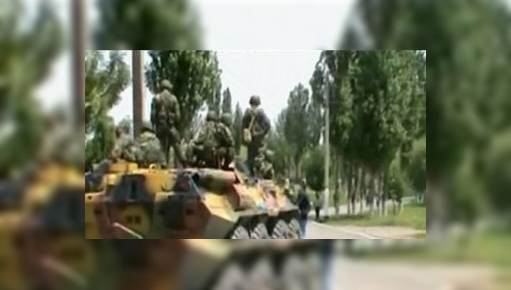 В Оше отбито нападение на колонну с гуманитарным грузом