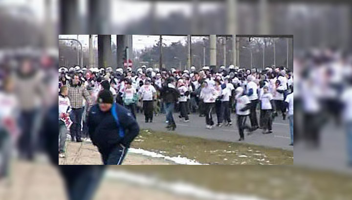 Польские футбольные фанаты устроили побоище