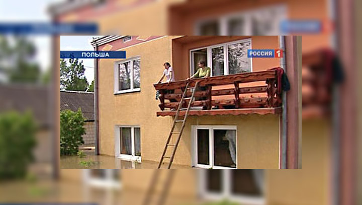 На юге Польши наводнение пошло на спад