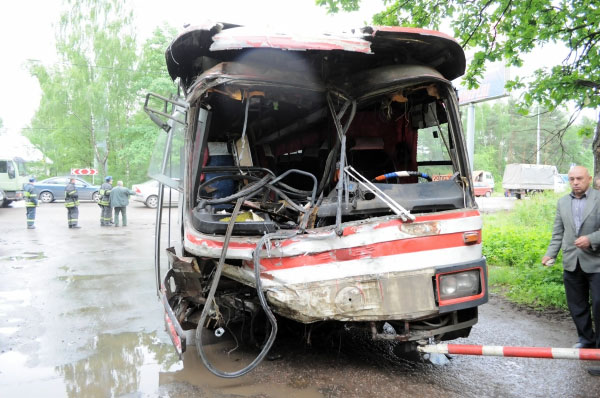 ДТП с пассажирским автобусом в Подмосковье: репортаж очевидца