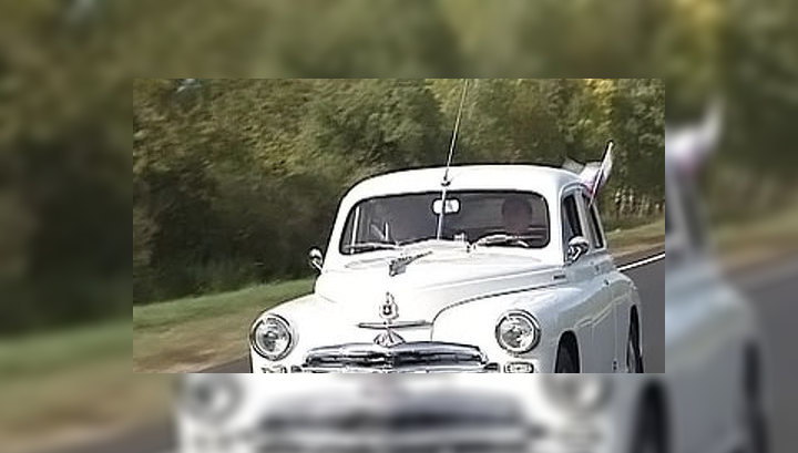 "Победы" Медведева и Януковича возглавили автопробег