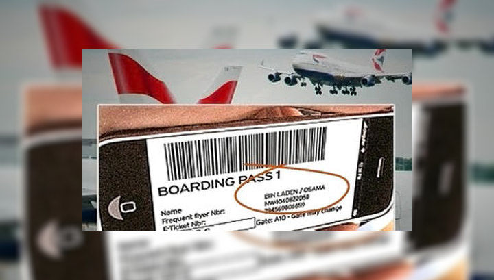 British Airways подарила бен Ладену билет в Вашингтон