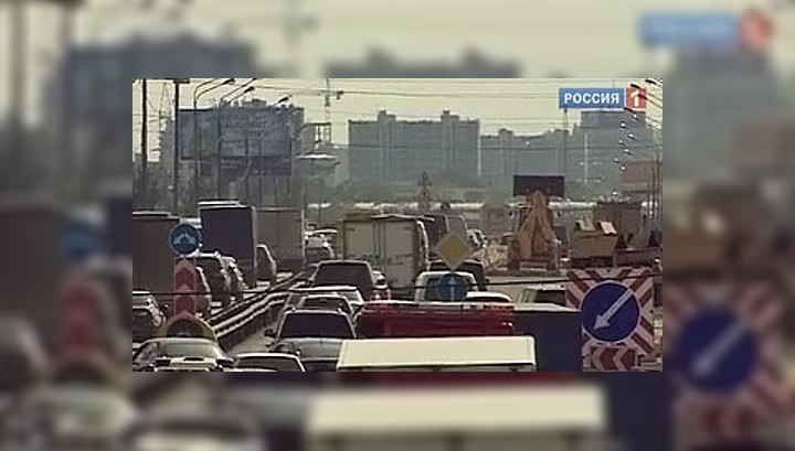 На МКАДе у Ленинского проспекта – 10-километровая пробка