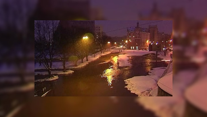 В Риге прорвало магистральный водопровод