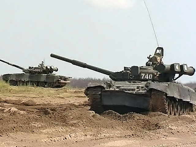 Российский танк Т-90 оснастили динамической защитой "Реликт"