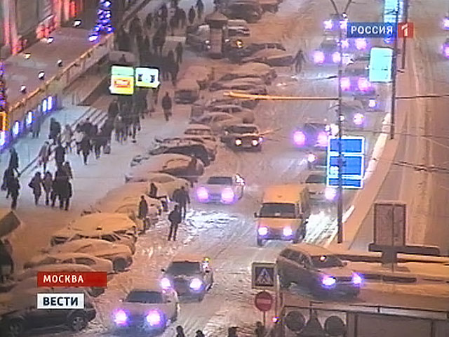 Московские предновогодние пробки растянулись до Барселоны