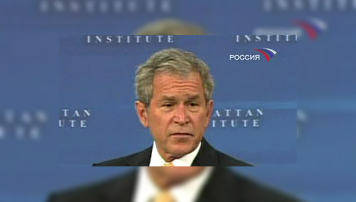 Буш выступает против протекционизма в торговле