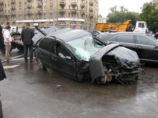 В Москве выросло количество мелких дорожных аварий