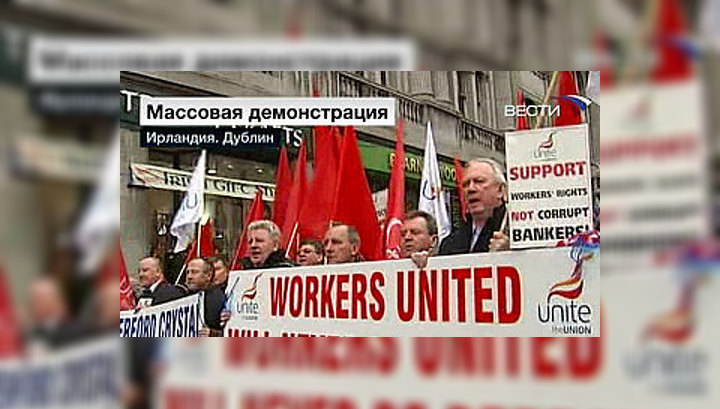 Антиправительственный митинг в Дублине собрал более 100 тысяч человек