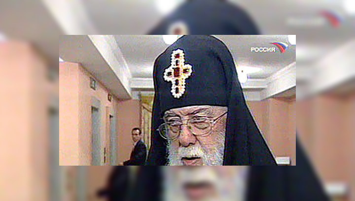 Грузинский патриарх приехал в Гори за погибшими и ранеными