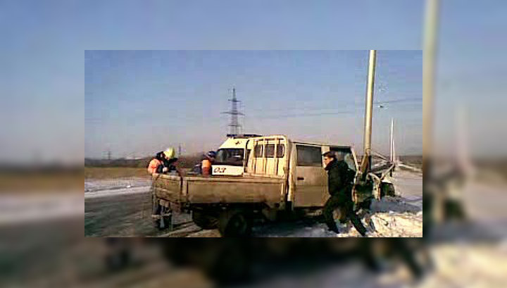 ДТП в пригороде Хабаровска. Видео очевидца