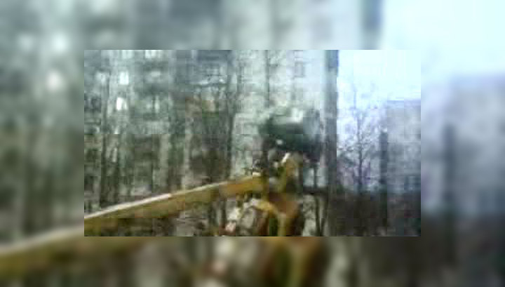 Опрокинулся автокран: ВИДЕО, снятое очевидцем