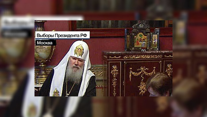 Предстоятель РПЦ проголосовал в своей резиденции в Москве