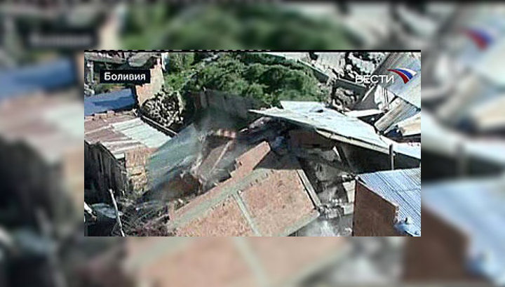 Оползни разрушили более 30 домов в Боливии