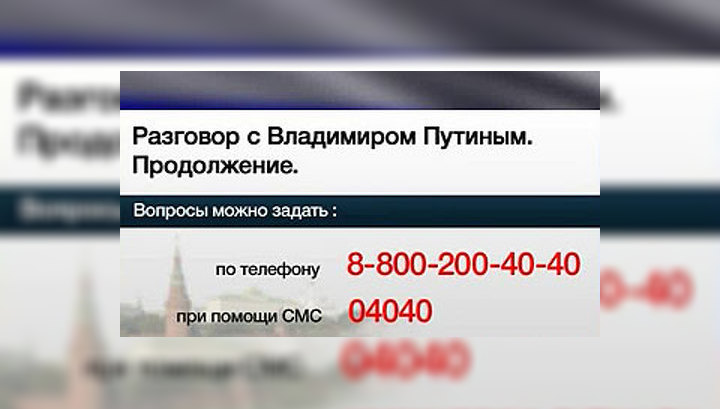 "Разговор с Владимиром Путиным": самые популярные вопросы – социальные