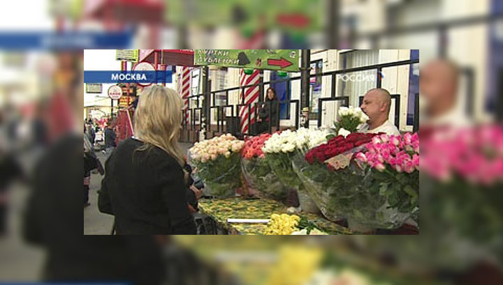 Москва борется с нелегальным цветочным бизнесом