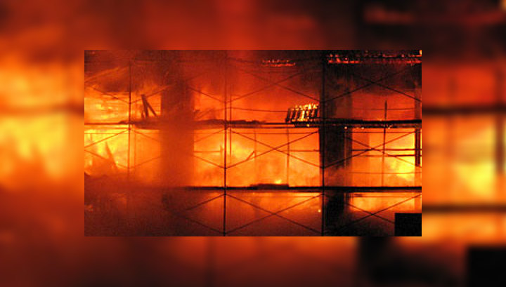 Пожар в Доме культуры: видео, снятое очевидцами