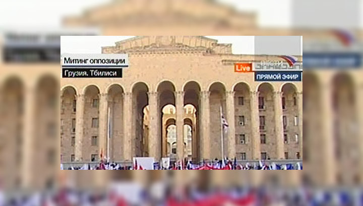 Патаркацишвили присоединился к митингующим в Тбилиси