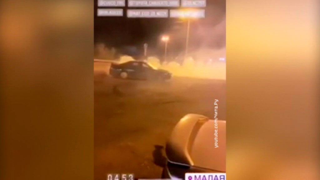 Правоохранители задержали пьяного водителя, устроившего дрифт в центре Читы