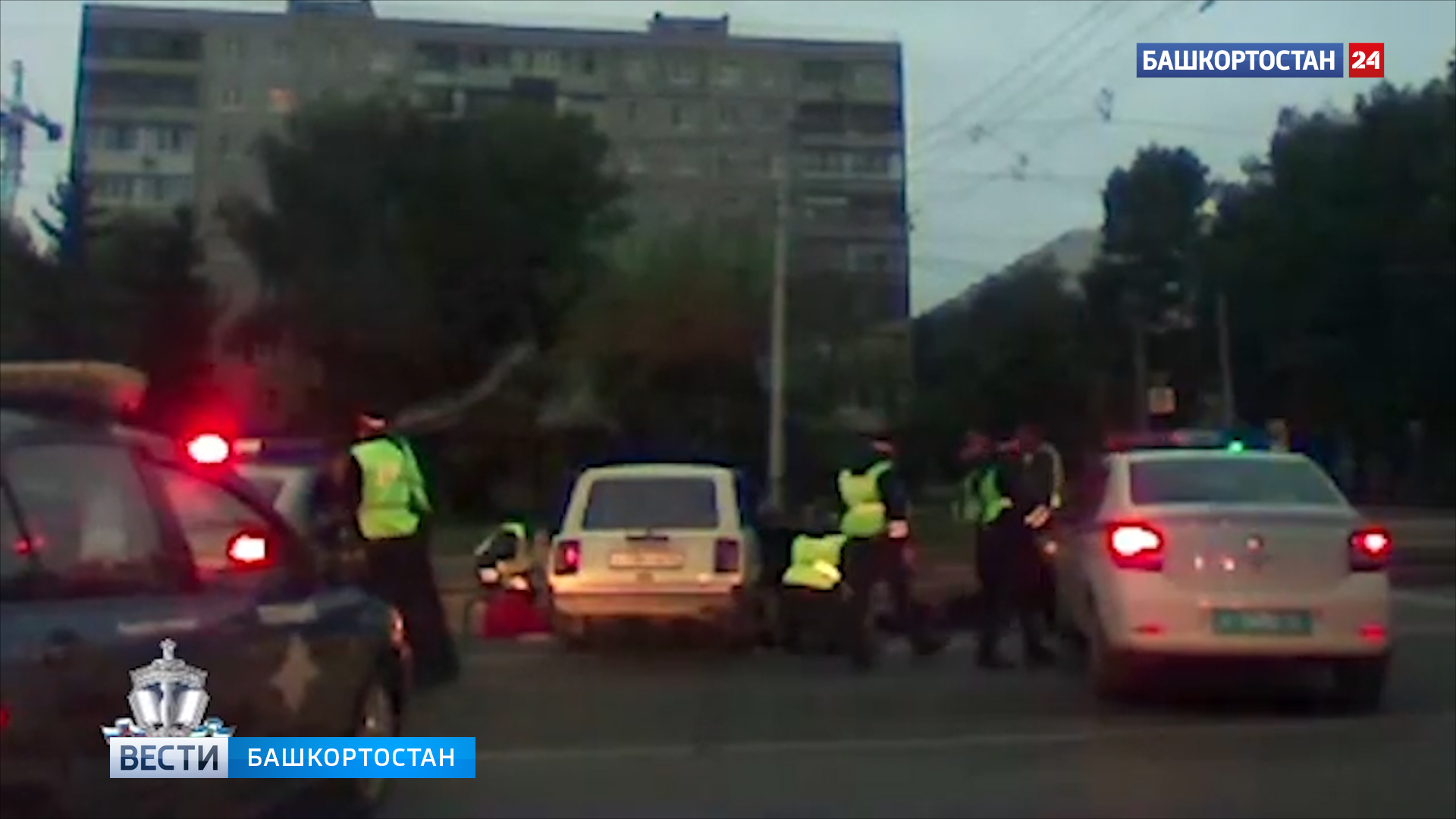 В Уфе подростки устроили погоню на угнанном автомобиле