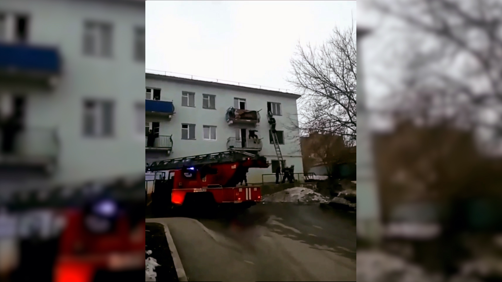 Во время пожара в Пермском крае спасли 14 человек
