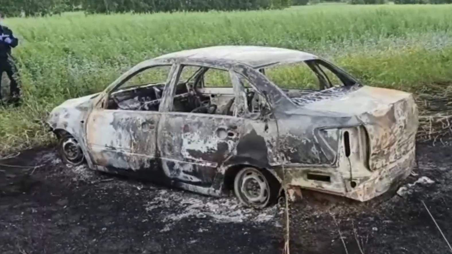 Место убийства полицейского под Барнаулом сняли на видео