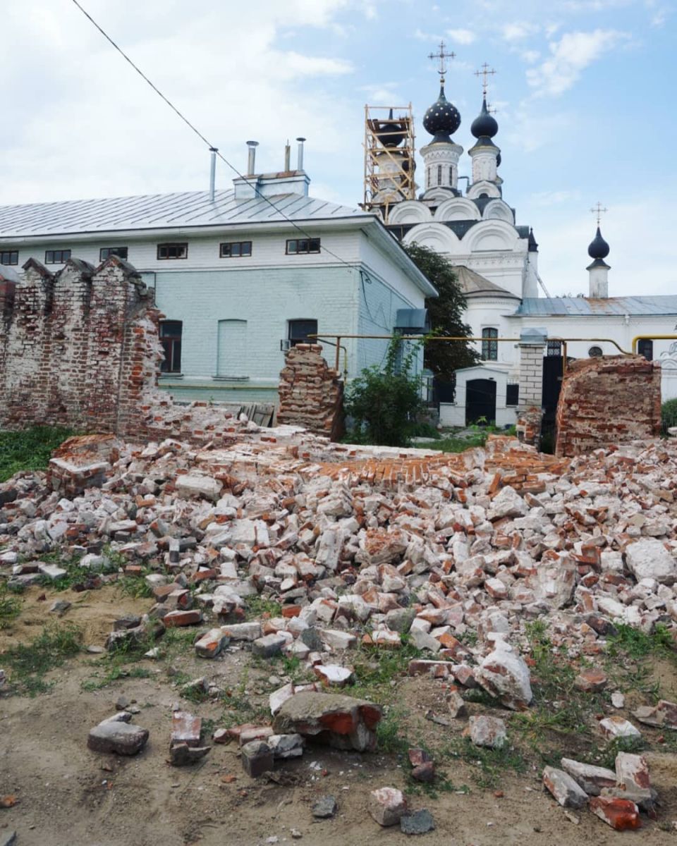 Еще в одном муромском монастыре рухнула стена