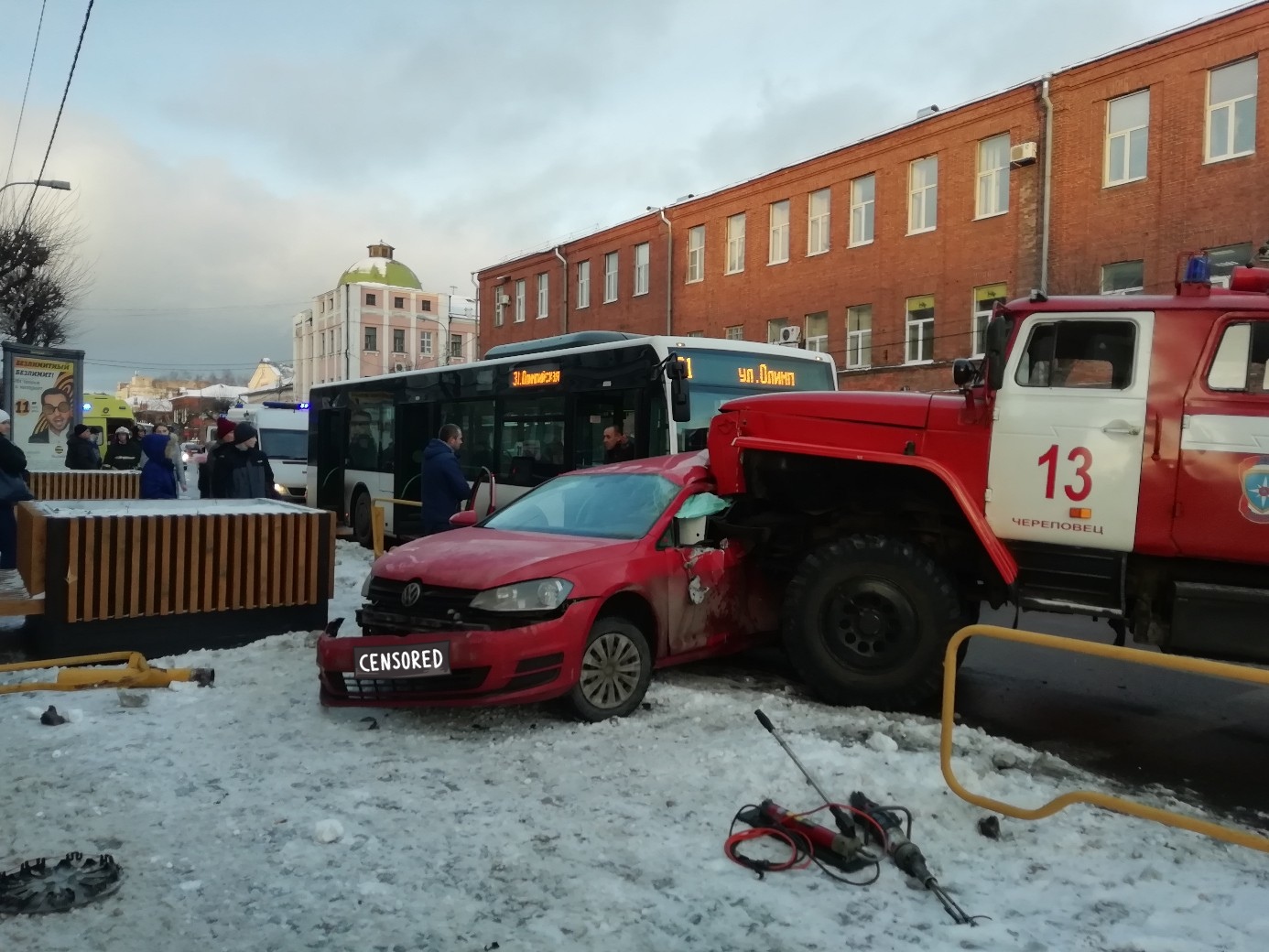 Виновником смертельного ДТП в Череповце признан водитель пожарной машины
