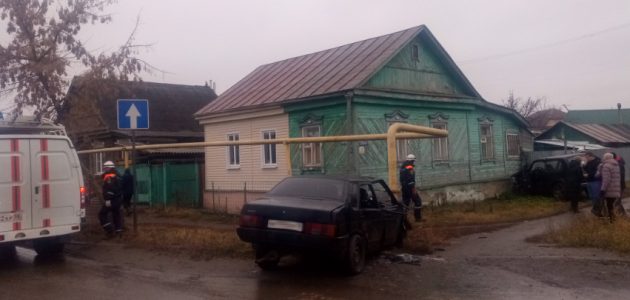 В Пензе произошел прорыв трубы магистрального газопровода из-за ДТП