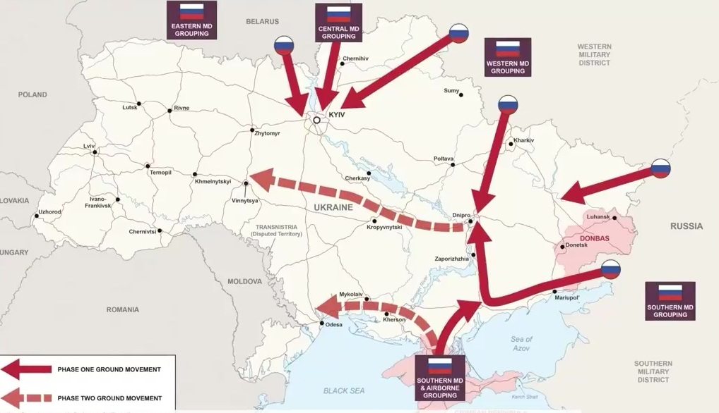 Британские военные показали план нападения на Украину